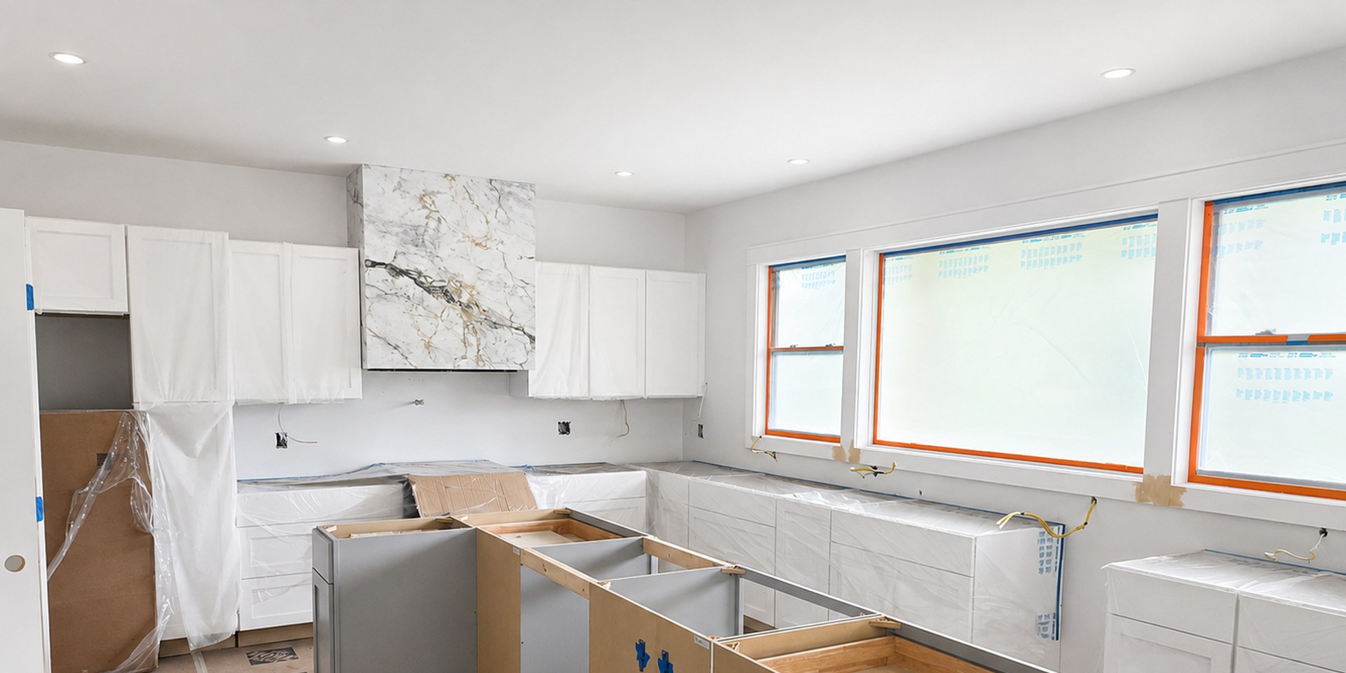 Kitchen renovation in progress by IDL Construction, Asheville NC